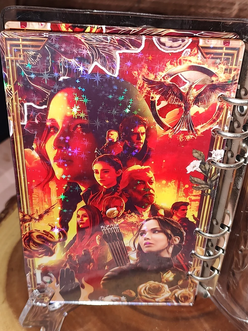 New! A6 The Hunger Games Acrylic Shaker Photo Notebook